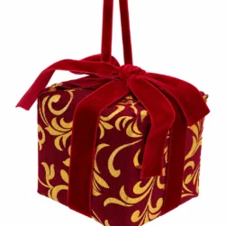 CAJITA DE REGALO ROJO BURDEOS