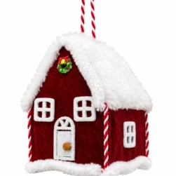 CASITA DECORADA ROJA