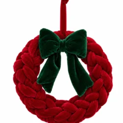 CORONA MINI ROJO MOÑO VERDE