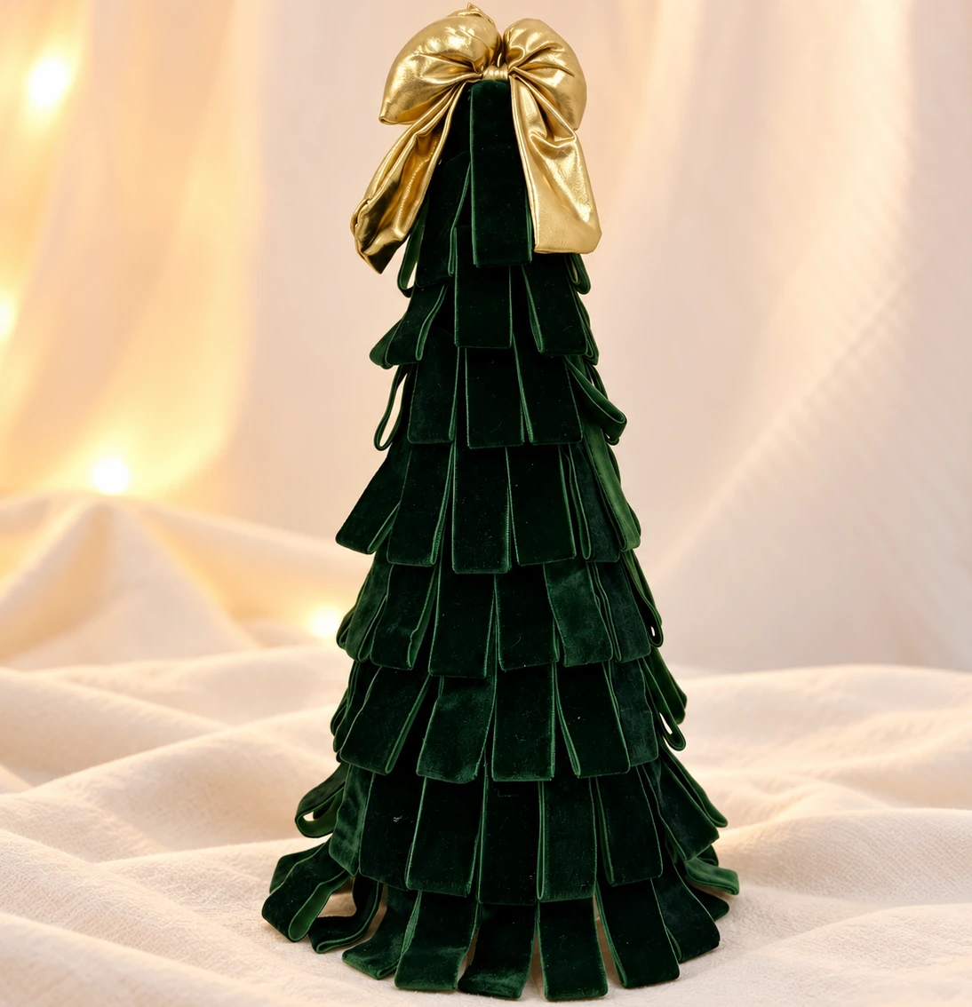 PINO DECORADO TERCIOPELO VERDE